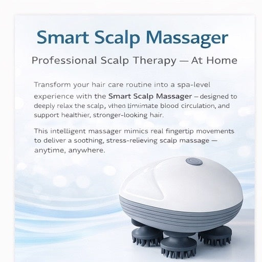 Smart scalp massager